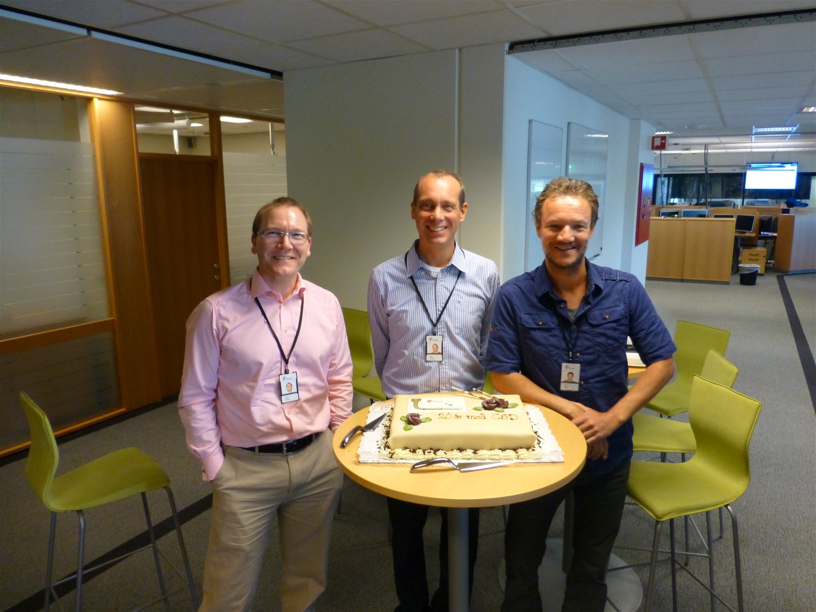 Directors Gard Karlsen, Olav Beisland and Knut Fadnes